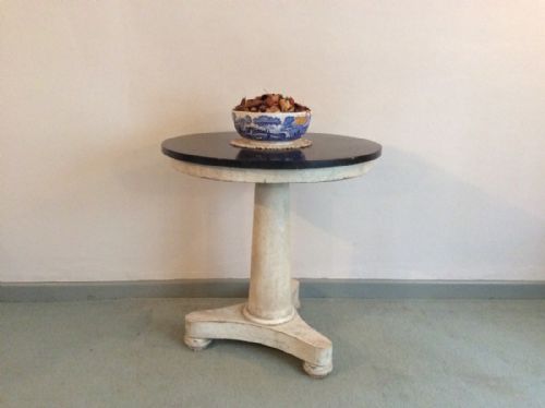 A 19thc Marble Topped Hall Table.