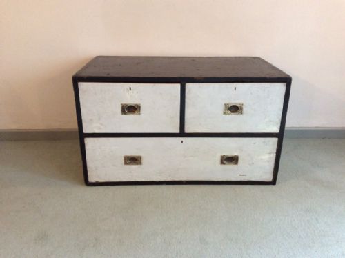 A Military Campaign Trunk with Drawers.