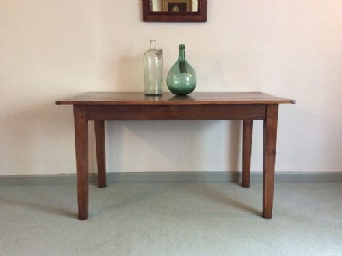 A 19thc French Cherry Kitchen Table