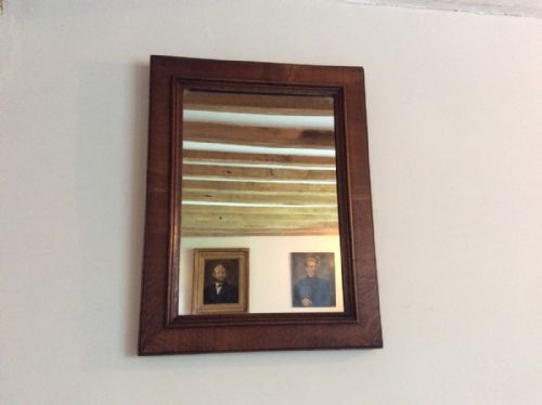 An Oak Framed Gentlemans Mirror