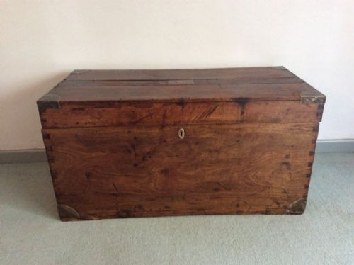 A 19thc Camphor Wood Campaign Trunk