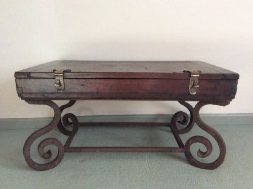 An Antique Military Coffee Table