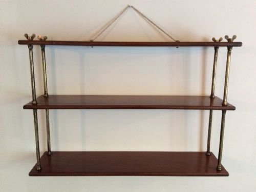 A Set of Campaign Wall Shelves