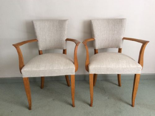 A Pair of French Deco Bridge Chairs