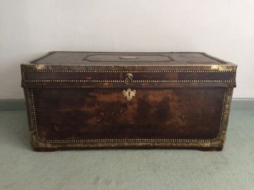 A Regency Camphor Campaign Trunk