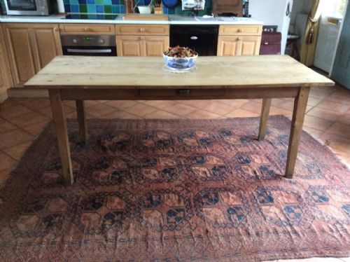 A French Elm and Oak Kitchen Table