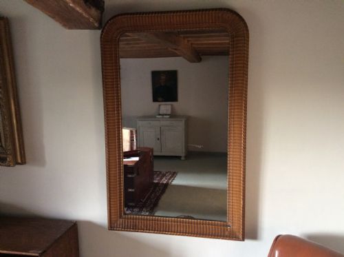 A 19thc Painted French Overmantle Mirror
