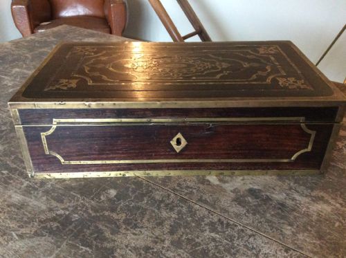 A 19thc Anglo Indian Document Box