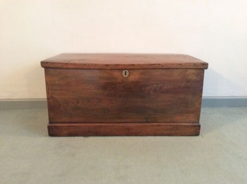 An Early 19thc Elm Trunk