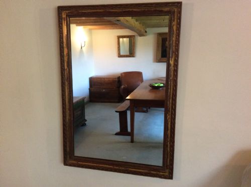 A French Carved Wood Framed Mirror