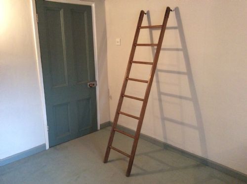 A Mahogany Library Ladder