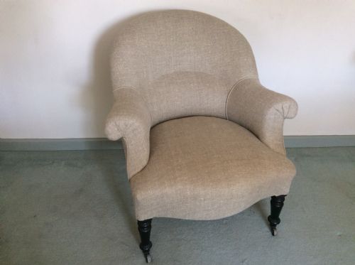 A 19thc French Upholstered Armchair