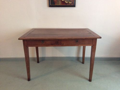 A 19thc French Cherry Writing Table