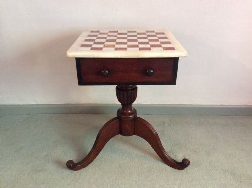 A 19thc Chess Table