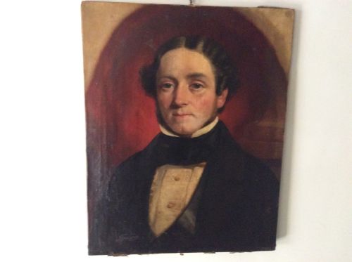 A 19thc Oil on Canvas Portrait