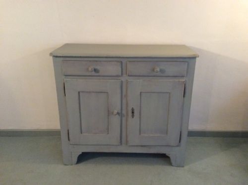 A 19thc French Painted Cupboard