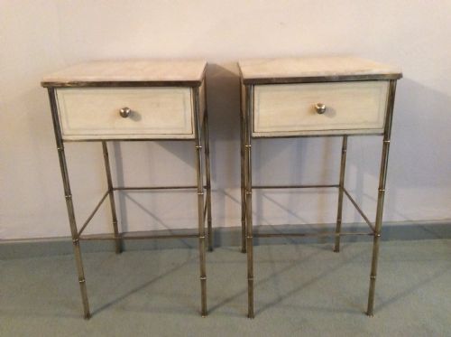 A Pair of French Deco Bedside Stands
