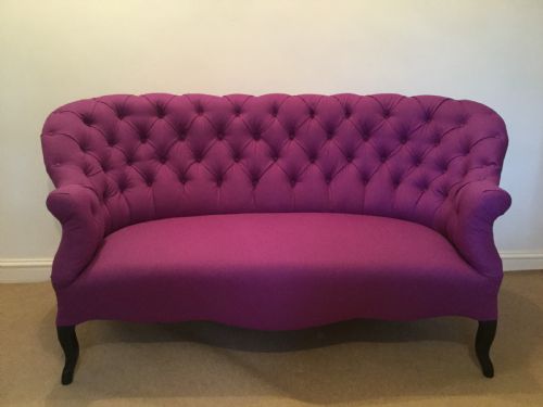 A 19thc English Button Back Sofa