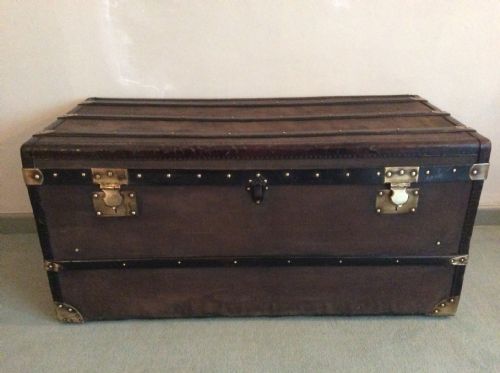 A Large French Travelling Trunk