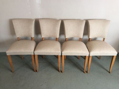 A Set of French Bridge Dining Chairs