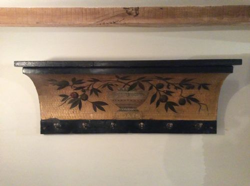 An Early 20thc Gilded Coat Hook Rail