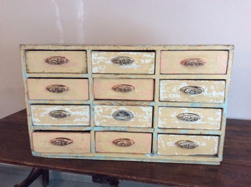 A Bank of 12 Drawers