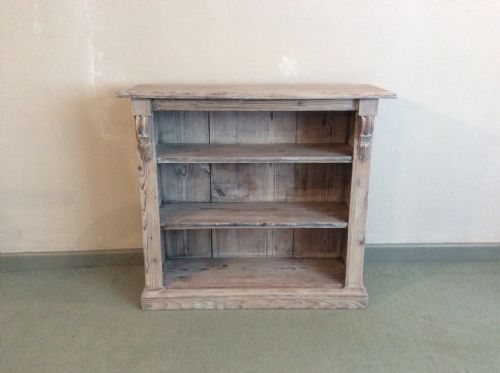 A  Small 19thc Limed Pine Bookcase