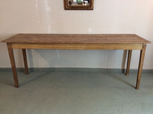 A 19thc French 2m Long Narrow Table