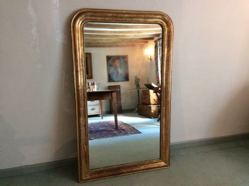 A Good French Arch Top Mirror