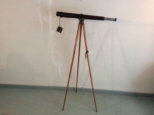 A 19thc Single Drawer Telescope on Stand
