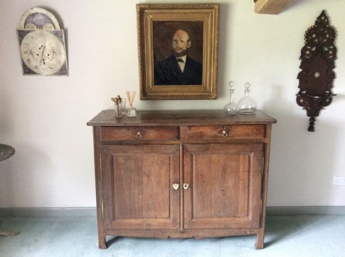 fig 1. A 19thC French oak and elm buffet