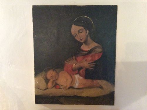 An Early 20thc Decorative Oil on Canvas
