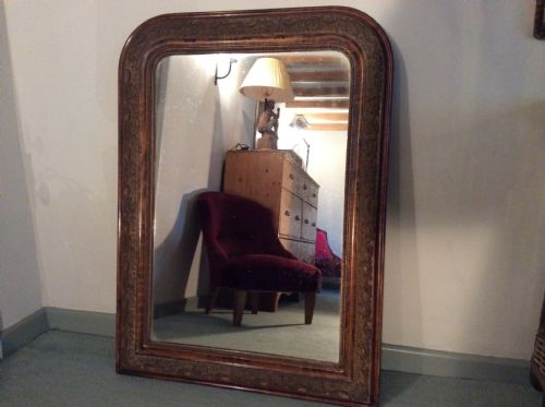 A French Arch Topped Over Mantle Mirror