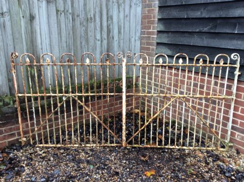 A Pair of 19thc Iron Gates