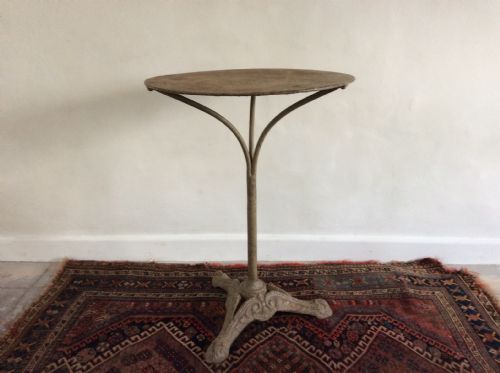 A French Iron Gueridon Side Table