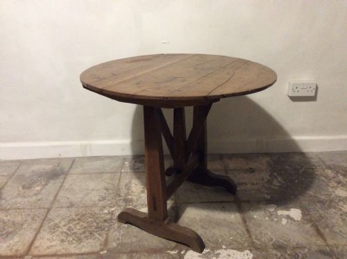A 19thc  French Oak Wine Tasting Table