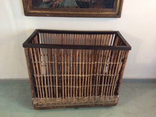 A French Hotel Laundry Basket