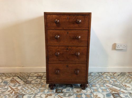 A 19thc Four Drawer Pedestal Chest