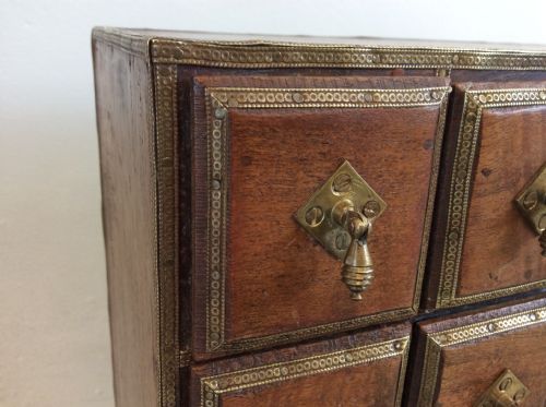 fig 1. A North Indian bank of spice drawers