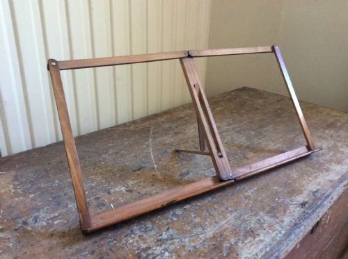 A Fruitwood Campaign Folding Music Reading Stand