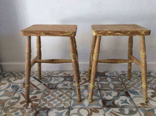 A Pair of Late Victorian Low Stools