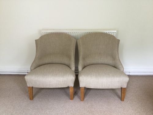 A Pair of Late 19thc French Side Chairs