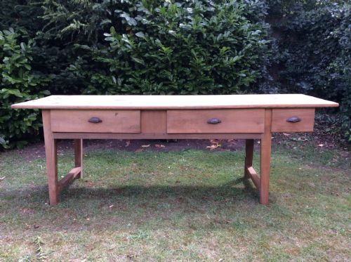 A French Cherry & Pine Kitchen Prep Table