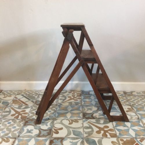fig 1. Camphor wood Library steps