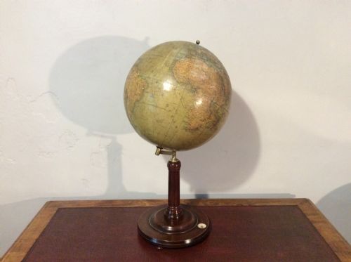 An Early 20thc German World Globe