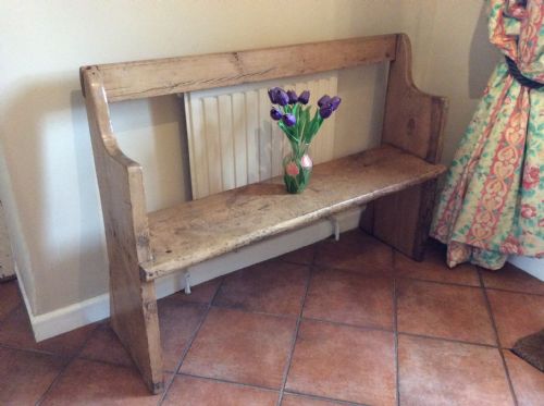 A Rustic Victorian Hall Bench