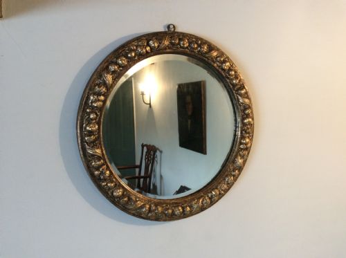A Gilded Circular Mirror
