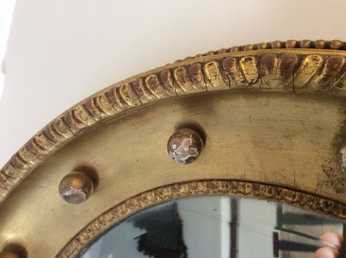 A 19THC GILDED HALL MIRROR - ADDITIONAL PHOTO 7