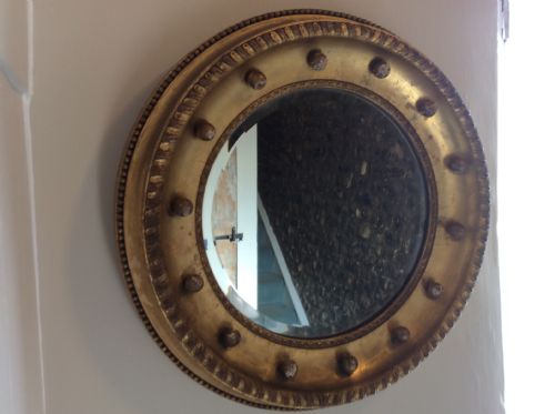 A 19THC GILDED HALL MIRROR - ADDITIONAL PHOTO 9