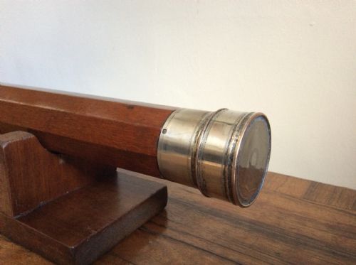 A RARE LONDON MADE NINE SIDED 18THC TELESCOPE - ADDITIONAL PHOTO 2